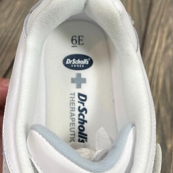 Dr Scholls Women Kellie Therapeutic Shoes Sneakers White Wide Sz 6 E Hook & Loop - Picture 8 of 9